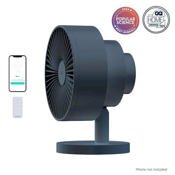 Windmill Smart Whisper-Quiet 8 in. Air Circulator and Desk Fan with 5 Speeds and Remote to Marine