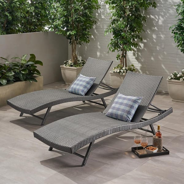 Eliana 3pc wicker chaise best sale lounge set