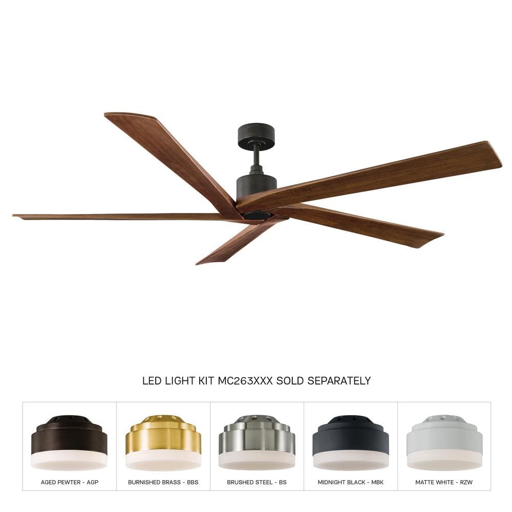 Aged Pewter 56" Aspen Energy-Efficient Ceiling Fan with Remote