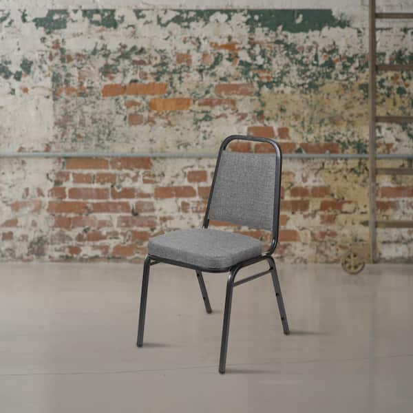 Fabric Stackable Chair in Gray