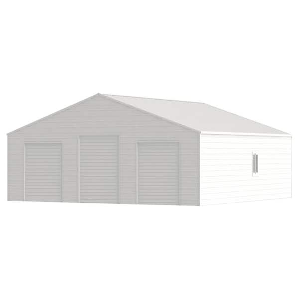 39 ft. W x 39 ft. D Heavy-Duty Metal Garage Storage Shed with Double Door (1521 sq. ft.)