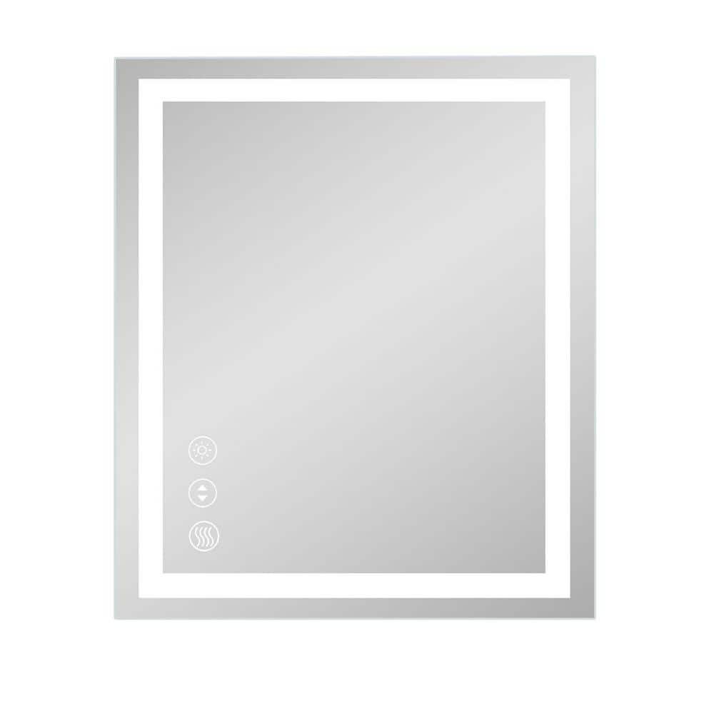 24 in. W x 32 in. H Rectangular Frameless Wall LED Bathroom Vanity Mirror 3 Colors and Dimmable Light price history on PriceWatchPro
