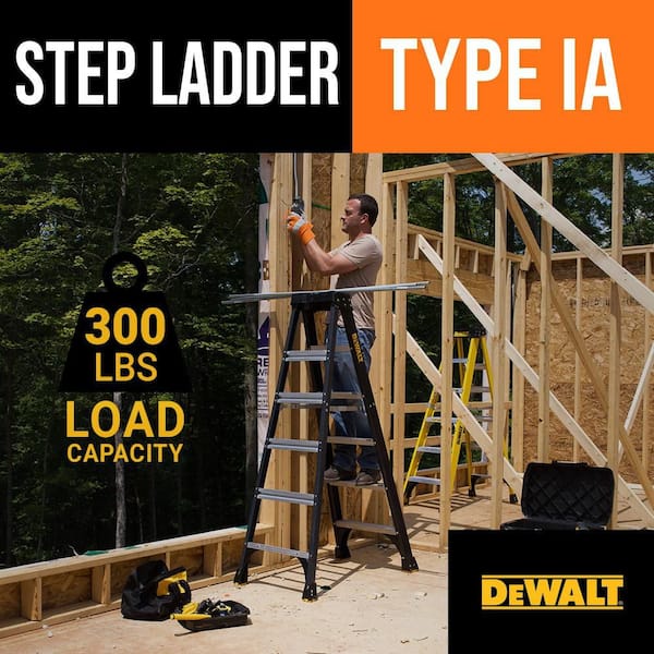 12 ft. Fiberglass Step Ladder Type 1A 300 lbs.