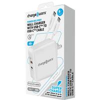 CHARGEWORX 48-Watt USB-C Cable and Wall Charger CX3062