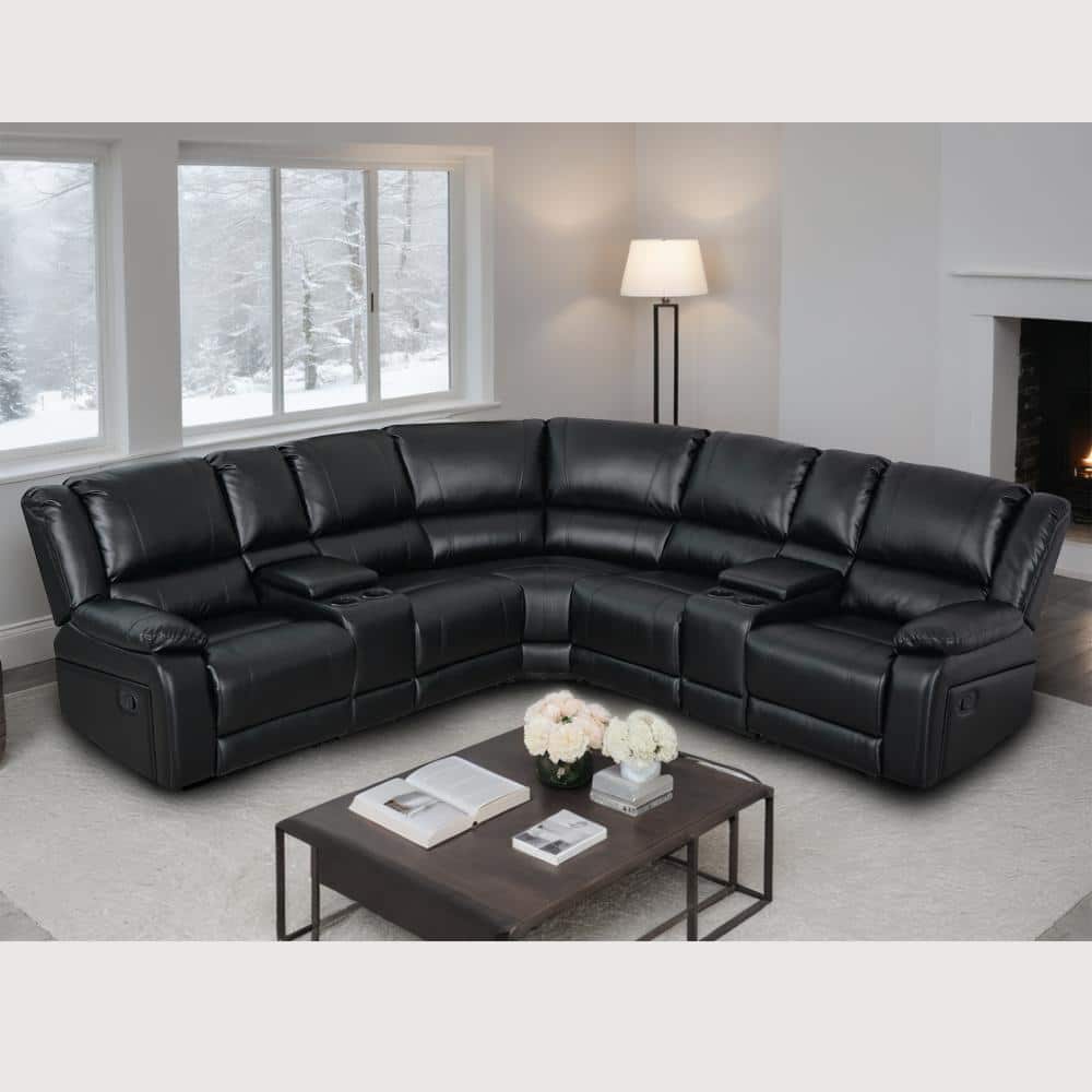 Ellesophas Lorna 109 in. Modern and Contemporary 7-Piece Faux