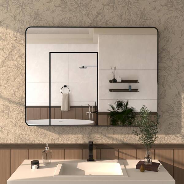 Reviews for Hermitage Bath 48 in. W x 36 in. H Rectangular Framed Wall ...