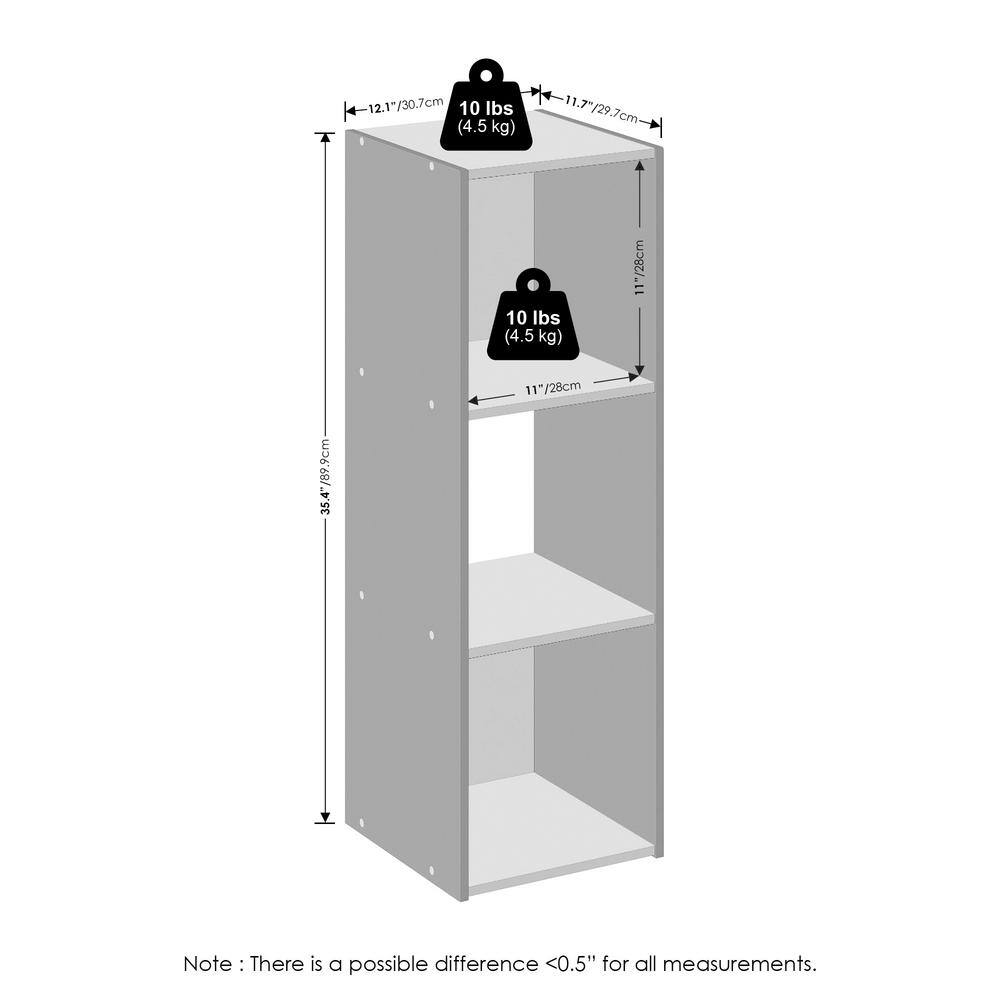 Espresso 3-Cube Wood Storage Cabinet