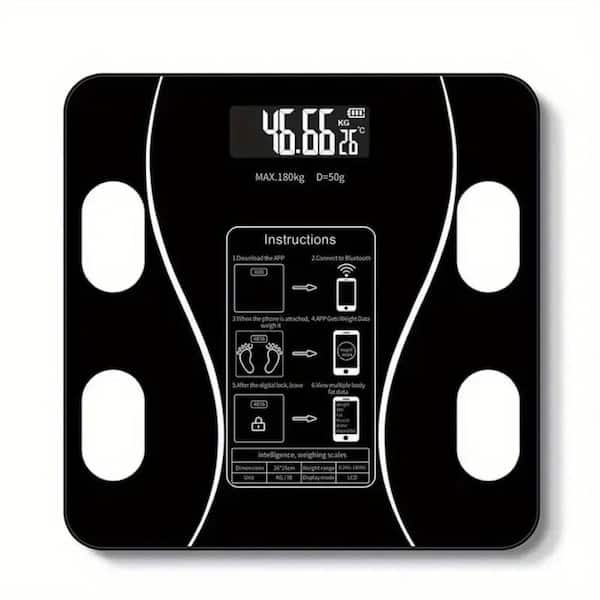 Aoibox Smart Digital LED Weighing Scale with Accurately Track Weight and Body Fat Battery Not Included