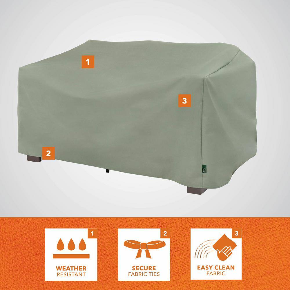 Sage Green Weather-Resistant Patio Loveseat Cover