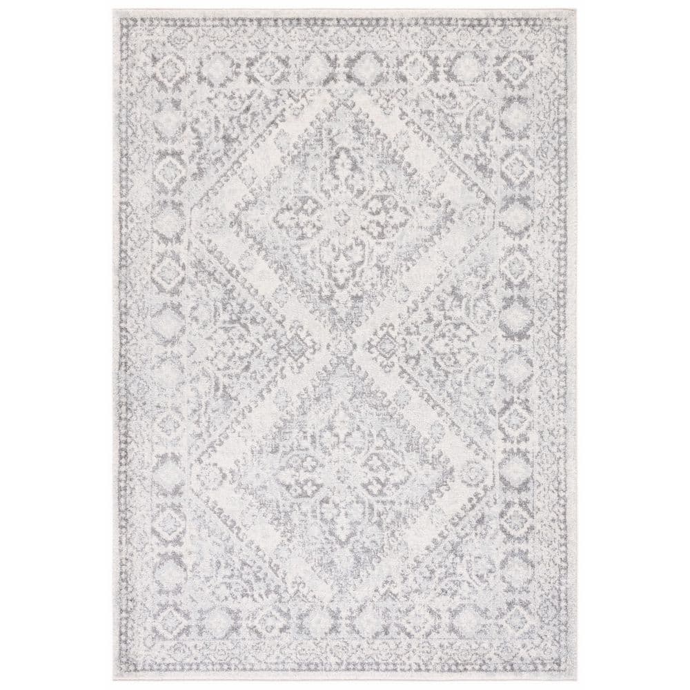 Tulum 9 ft. x 12 ft. Ivory/Gray Medallion Diamond Area Rug price history on PriceWatchPro
