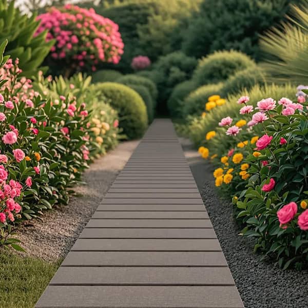 AOPSPS 8 ft. Outdoor Garden Pathway Patio Roll Out Straight