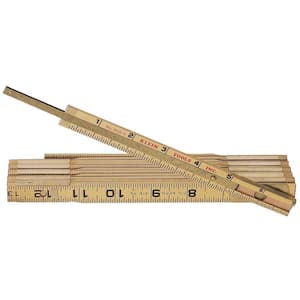 6 ft. Wood Folding Ruler with Extension
