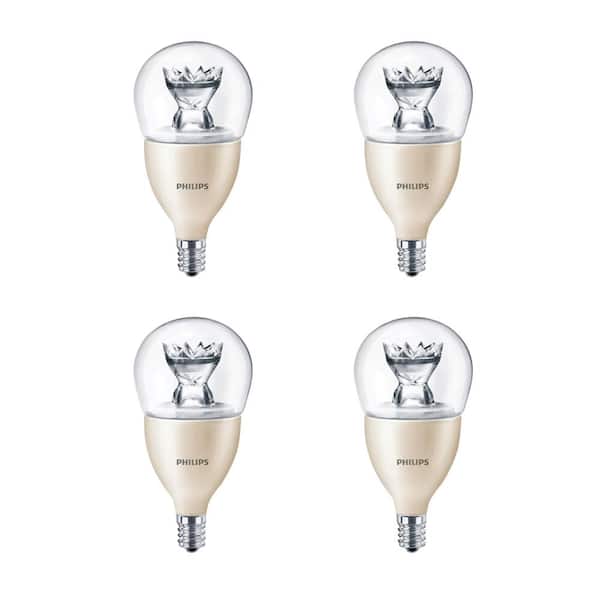 Philips 40-Watt Equivalent A15 Dimmable LED Light Bulb Soft White (2700K) Fan (4-Pack)