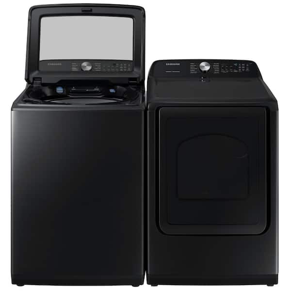 Samsung 5.0 Cu. Ft. High-Efficiency Stackable Smart Front Load Washer with  Steam Black Stainless Steel WF50R8500AV - Best Buy