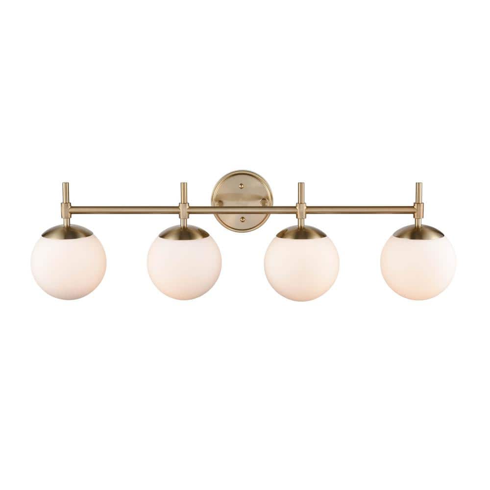 Etta Avenue 33" Dimmable 4-Light Modern Gold Vanity Light