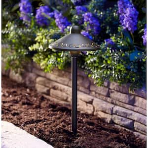 Avery-Style Low-Voltage 44-Lumen Bronze Outdoor Integrated LED Landscape Path Light