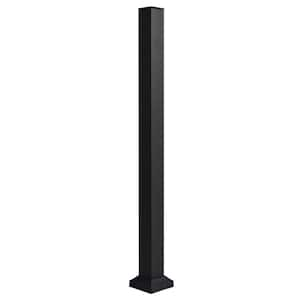 42 in. CitySide Black Aluminum Stair Post