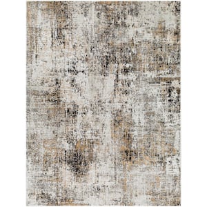 Allegro Tan/Ivory Abstract 8 ft. x 10 ft. Indoor Area Rug