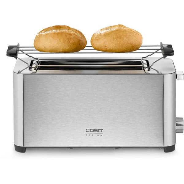 Pukomc Toaster 4 Slice with Wide Slots, 2 Long Slot Toaster for Bagels  Waffles and Toast, 6 Browning Levels, Stainless Steel, Removable Tray