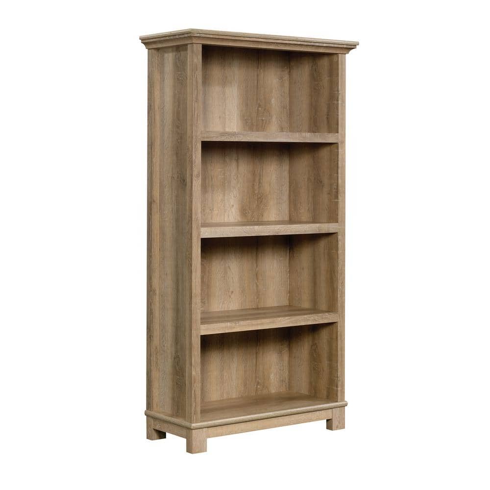 Orchard Oak Finish Tall 4-Shelf Versatile Bookcase