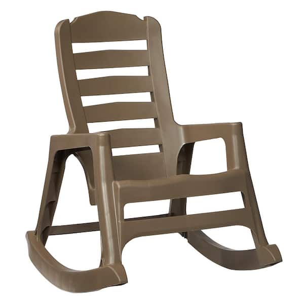Big Easy Plastic Outdoor Rocking Chair, Stackable Plastic Lawn Chairs Home Depot