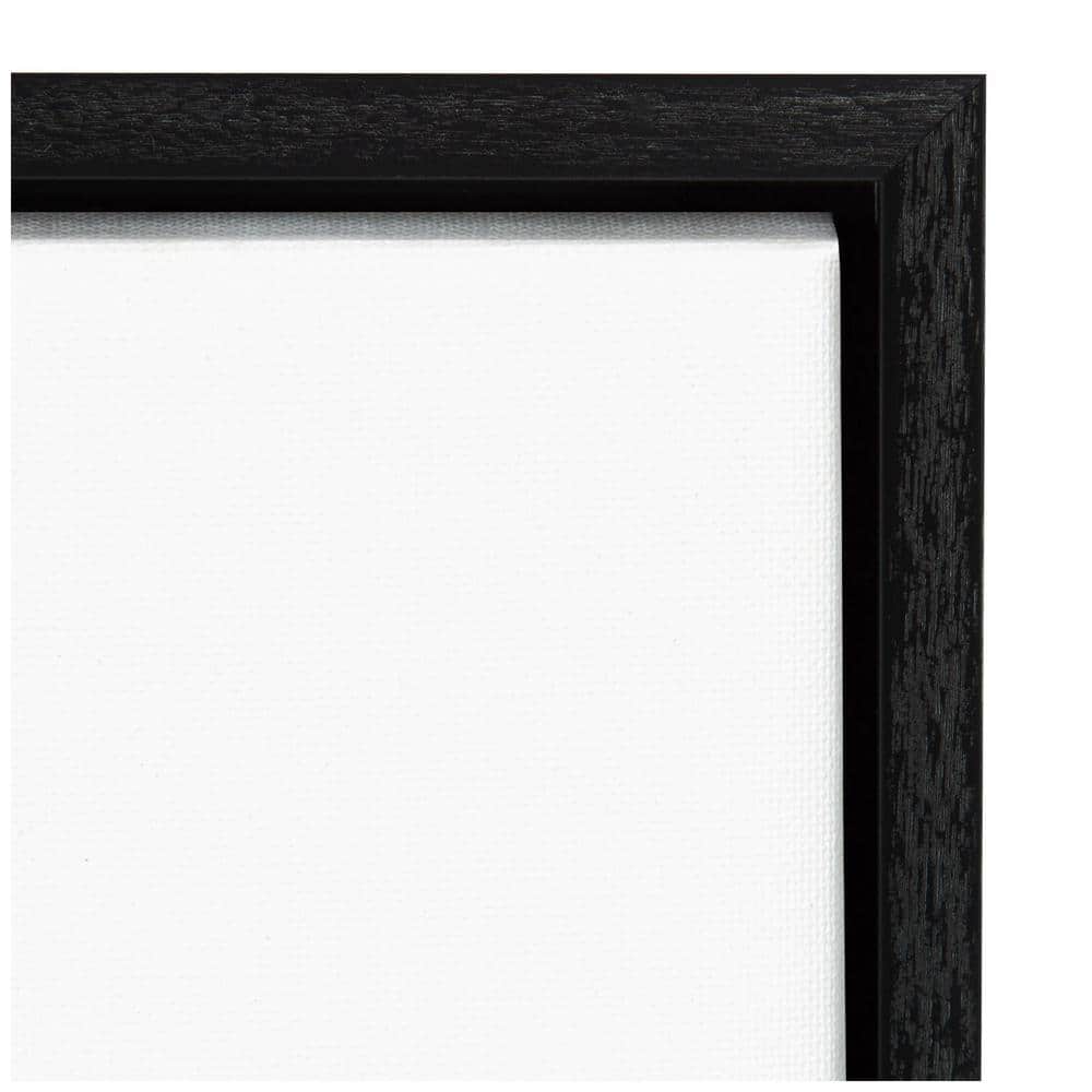 Ooh II Black and White Canvas Typography Wall Art