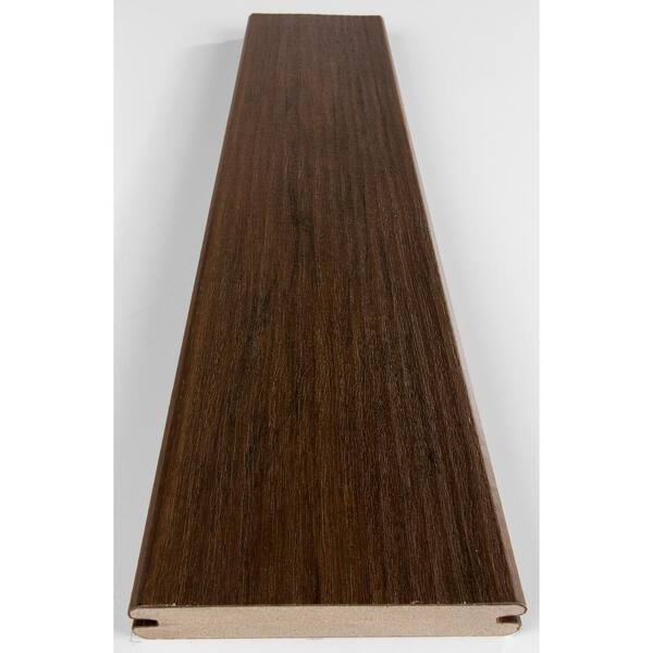TimberTech Composite Legacy 5/4 in. x 6 in. x 20 ft. Square Mocha