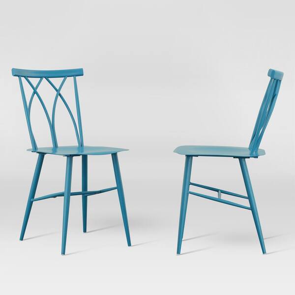 Lifestyle Solutions Aqua Blue Solutions Ariel 32.7 in. Metal
