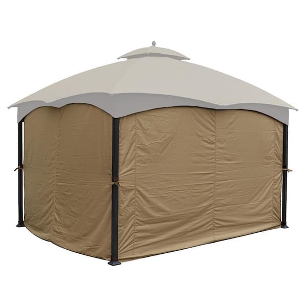 10 ft. x 12 ft. Universal Privacy Curtain for Gazebo (4-Sides Curtain Only)