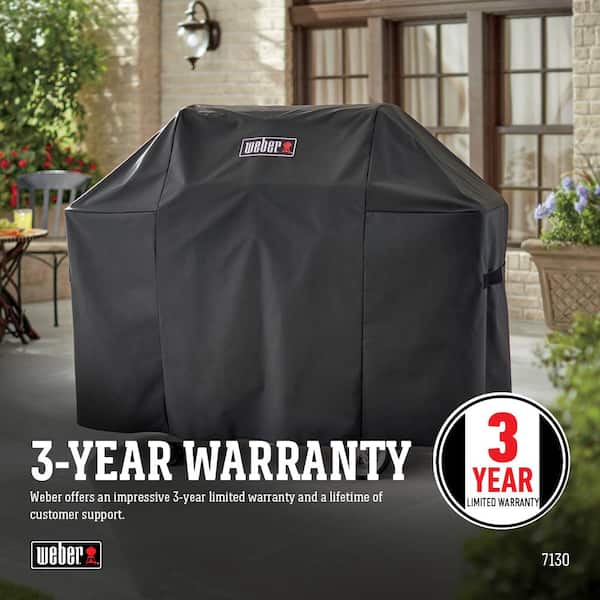 58 BBQ Grill Cover Of Weber 7130 Cover Fits Genesis II 3 Gas Burner 