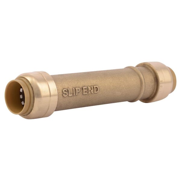 SharkBite 1/2 in. Push-to-Connect Brass Slip Coupling Fitting