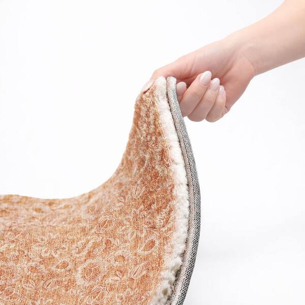 Dream Shag Premium Machine Washable Abstract ADS662 Salmon 9 ft. x 12 ft. Area Rug