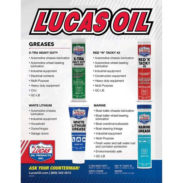 Lucas Oil 14 5 Oz Tube X Tra Heavy Duty Grease The Home Depot