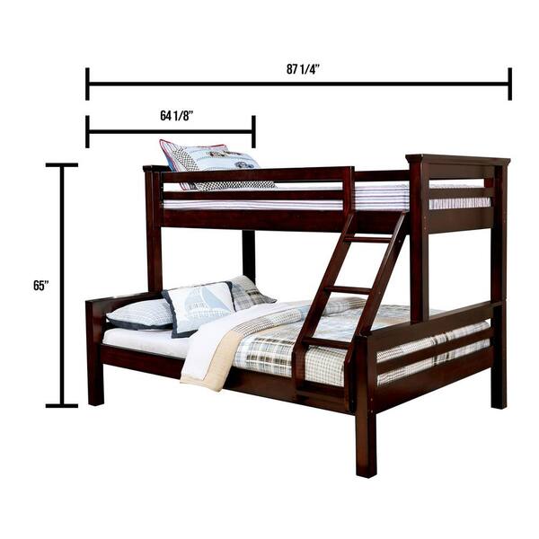 And Queen Bunk Bed Cm Bk450tq, Twin Xl Over Queen Bunk Bed Plans