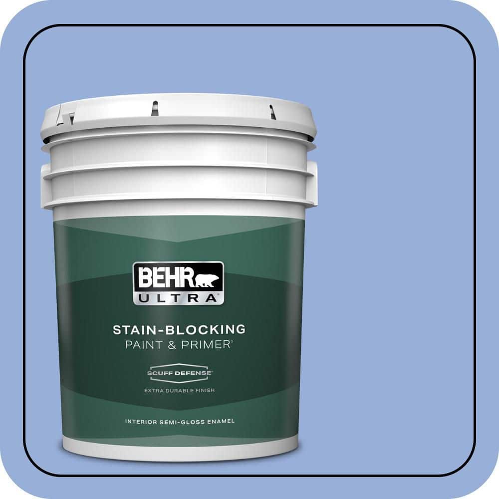 5 gal. #590B-4 Anemone Extra Durable Semi-Gloss Enamel Interior Paint & Primer price history on PriceWatchPro