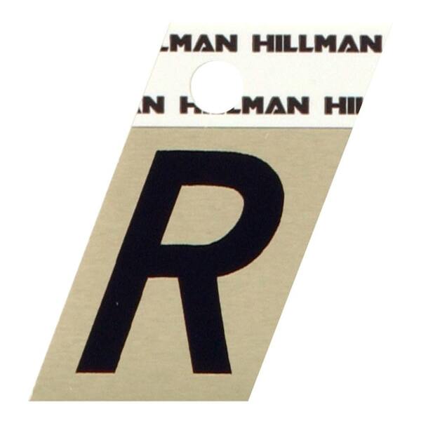 Hillman 1-1/2 in. Aluminum Angle-Cut Letter R