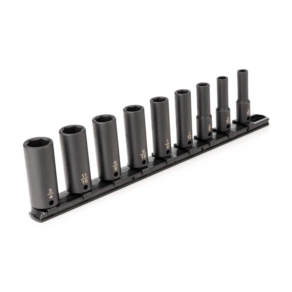 TEKTON 3/8 In. Drive Deep 6-Point Impact Socket Set, 9-Piece (5/16 In ...