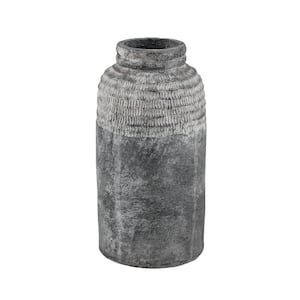 Arlo Ceramic 2.75 in. Decorative Vase in Antique Dark Gray - Medium