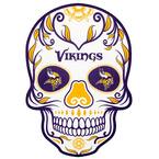 NFL Minnesota Vikings Outdoor Skull Graphic- Small