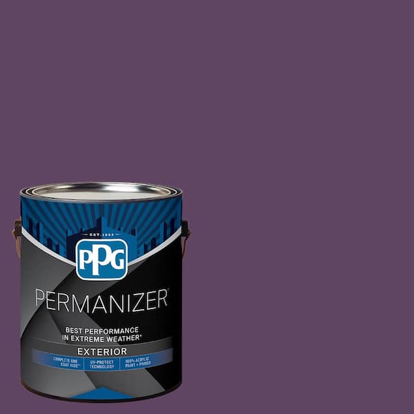 PERMANIZER 1 gal. PPG1177-7 Pansy Petal Satin Exterior Paint