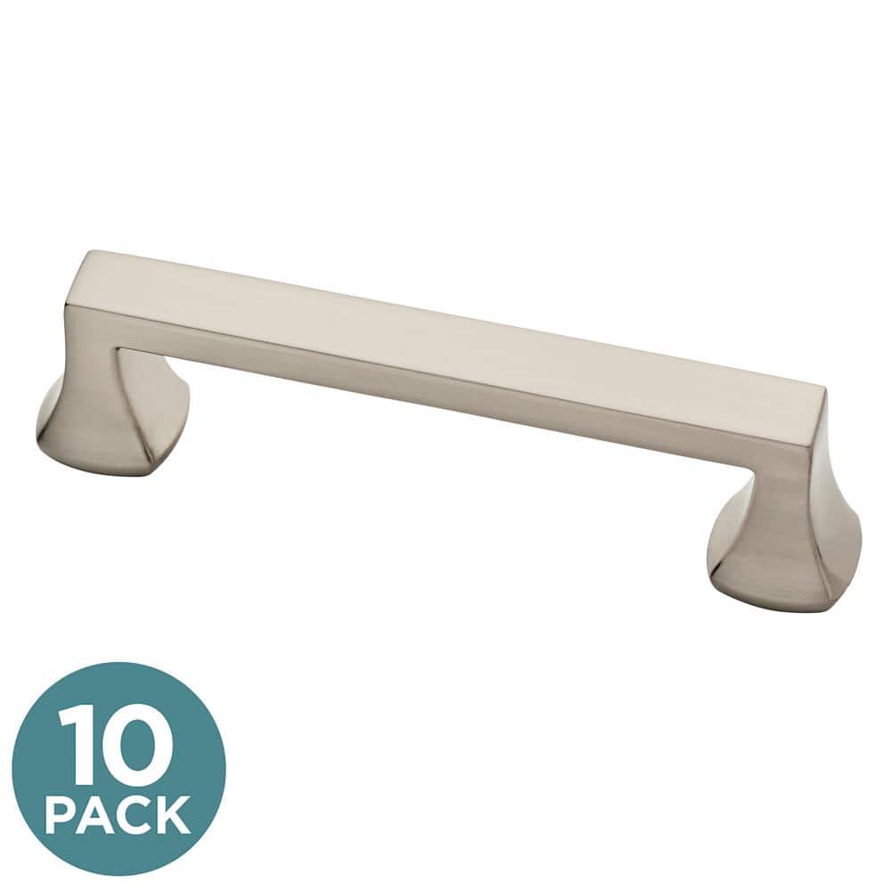 10-Pack Mandara 3-3/4 in. (96 mm) Classic Satin Nickel Cabinet Drawer Bar Pulls price history on PriceWatchPro