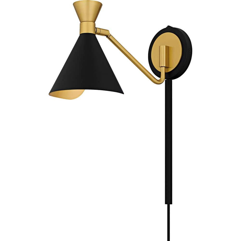 Arden 1-Light Matte Black Wall Sconce price history on PriceWatchPro