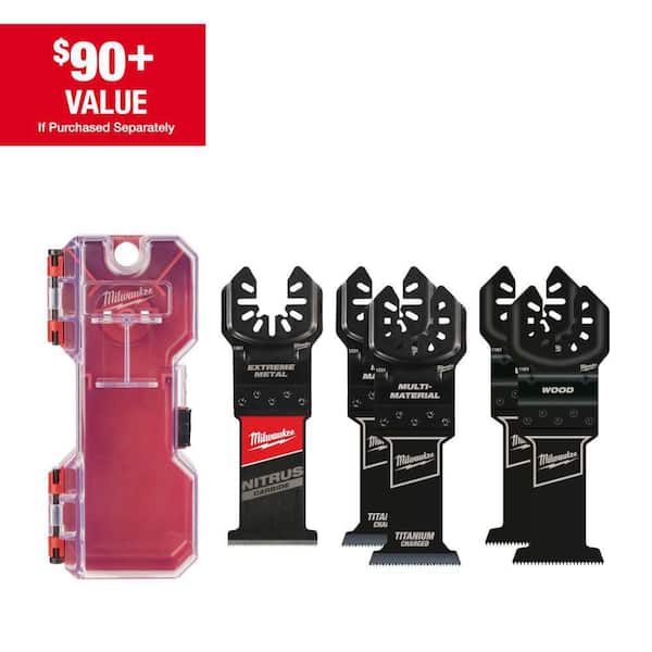 Multi-Tool Oscillating Blade Kit w/ NITRUS & Bi-Metal Blades (5-Piece)