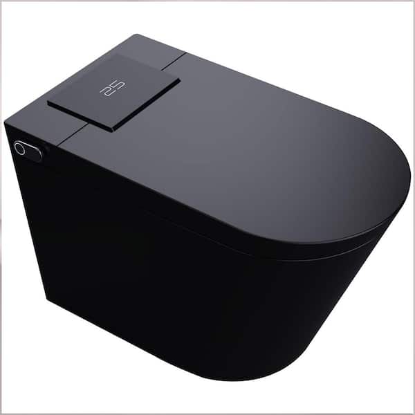 Smart Bidet Toilet 1.28 GPF in White with Auto Open/Close, Foot Sensor, Deodorizer & Soft-Close Seat