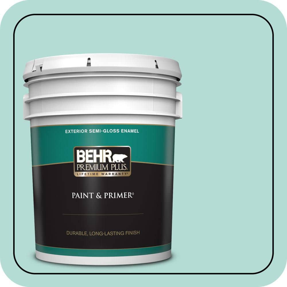 5 gal. #490C-3 Balmy Seas Semi-Gloss Enamel Exterior Paint & Primer price history on PriceWatchPro