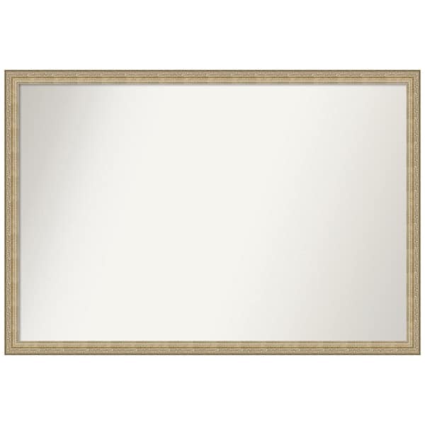 Amanti Art Paris Champagne 38 in. W x 26 in. H Non-Beveled Bathroom Wall Mirror in Champagne