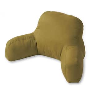 Cotton Duck Moss Solid 28 in. x 17 in. Bedrest Pillow