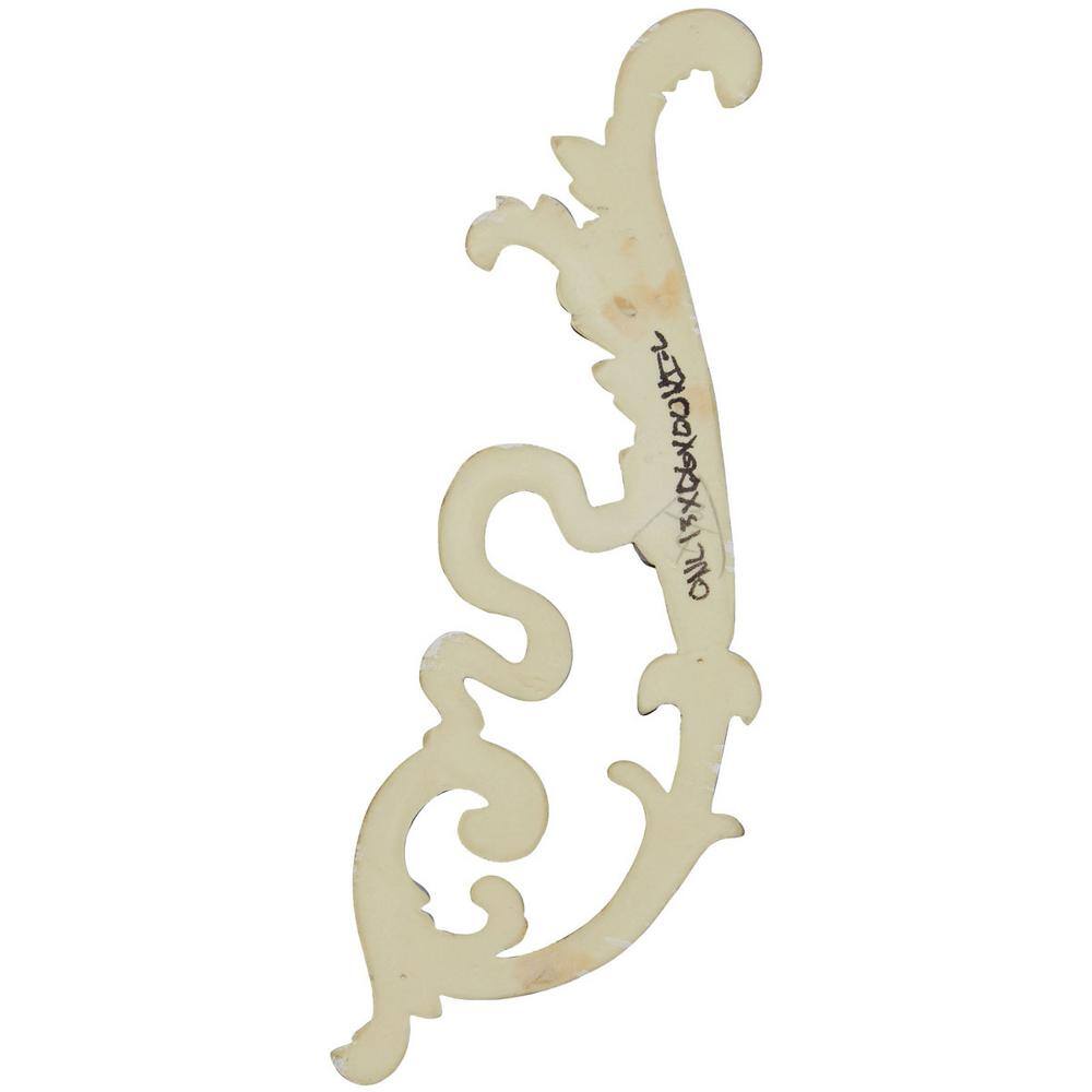Primed White Polyurethane Architectural Right Onlay, 12"W x 6"H