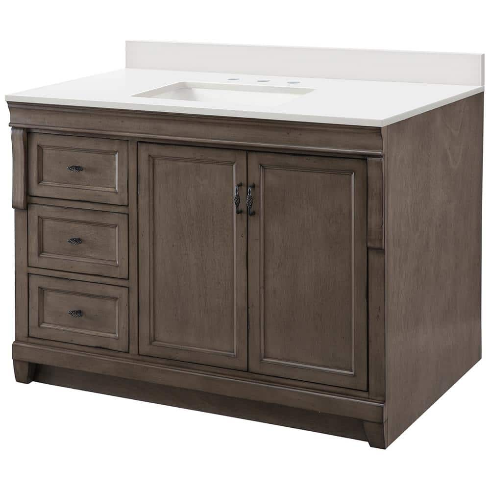 Reviews for Home Decorators Collection Naples 49 in. x 22 in. D Vanity ...