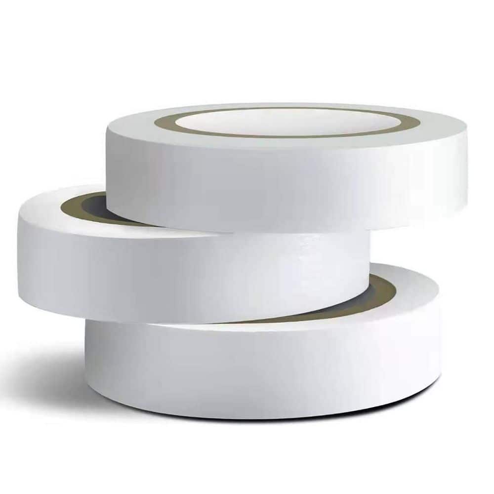 0.62 in. x 49 ft. Electrical Tape White 3-Pack Flame Retardant Waterproof Indoor Outdoor High Temperature Resistant price history on PriceWatchPro